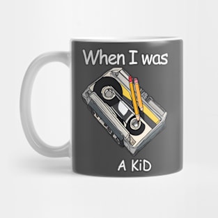 Rewind & Revive: Retro Cassette Days when I was a kid T-shirt Mug